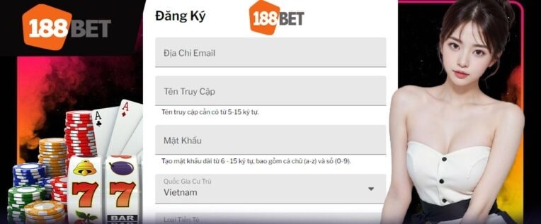 Cách đăng ký tài khoản tại 188Bet chơi cá cược online cho newbie - tixenu