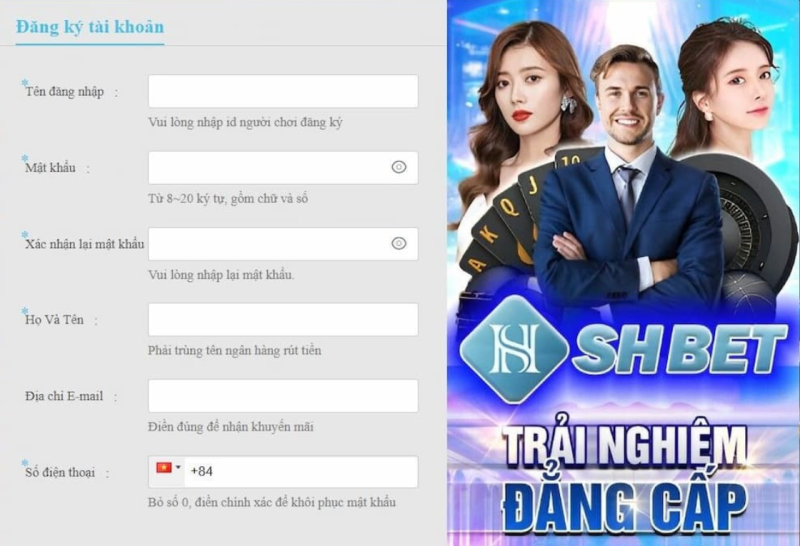 Cách đăng ký tài khoản tại SHbet nhanh gọn dành cho tân binh - tixenu.icu - tixenu